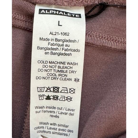 New ~ ALPHALETE  ~  Essential Core Knit Shorts Size L FALL LOUNGEWEAR - Picture 3 of 4